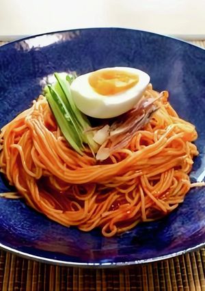 そうめんでビビン冷麺＊甘辛もちもち＊-レシピのメイン写真