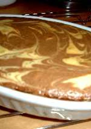 すごくおいしい！簡単チョコレートマーブルチーズケーキ（生クリーム仕立て）-レシピのメイン写真