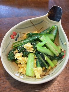 小松菜と卵の和え物-レシピのメイン写真