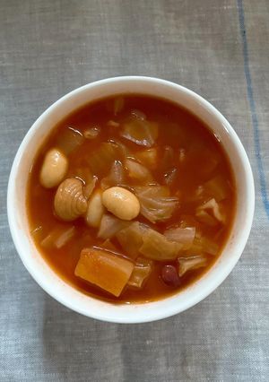 たっぷりキャベツのミネストローネ-レシピのメイン写真