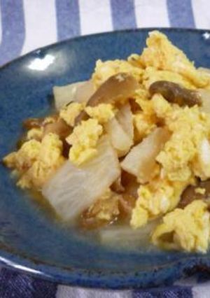 ザーサイと長芋のさっ♪と卵とじ-レシピのメイン写真