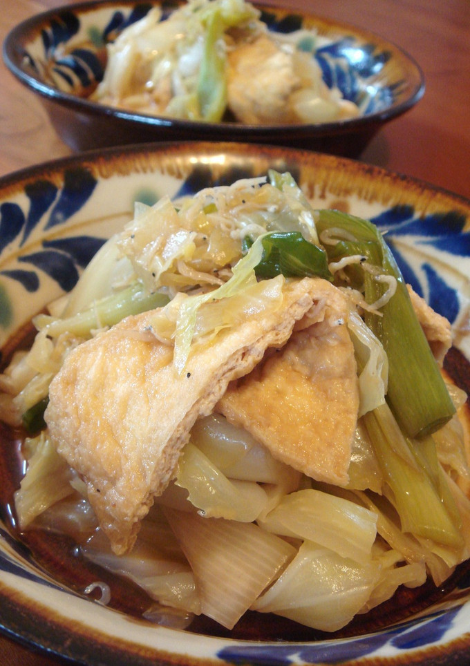 きゃべつと油揚げの重ね煮-レシピのメイン写真