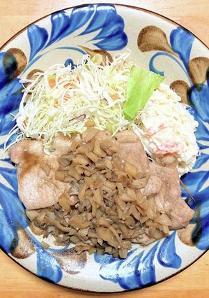 豚ロース肉と舞茸のソテー-レシピのメイン写真