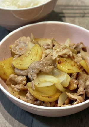 🥔豚肉のジャーマンポテト-レシピのメイン写真