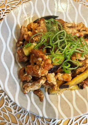 茄子と豚肉のめんつゆ胡麻タレ-レシピのメイン写真