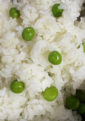 緑鮮やかなグリンピースご飯-レシピのメイン写真