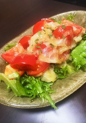 トマトと新玉ねぎのマリネサラダ-レシピのメイン写真