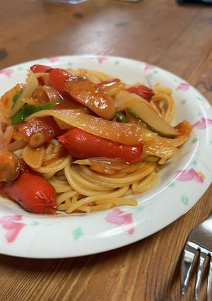 新玉ねぎのナポリタン-レシピのメイン写真