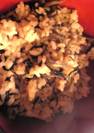 ちりめんじゃことひじきと鰹節の混ぜご飯-レシピのメイン写真