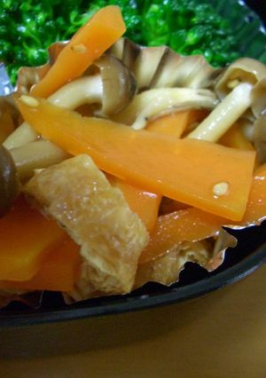 人参と油揚げのレンジ煮☆お弁当用-レシピのメイン写真