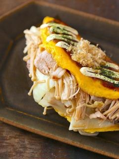 えのきたけとキャベツのとんぺい焼き-レシピのメイン写真