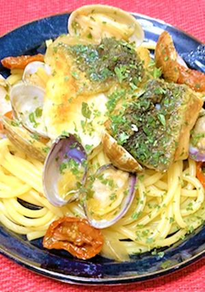 ～あさりとスズキのアクアパッツァ～パスタ-レシピのメイン写真