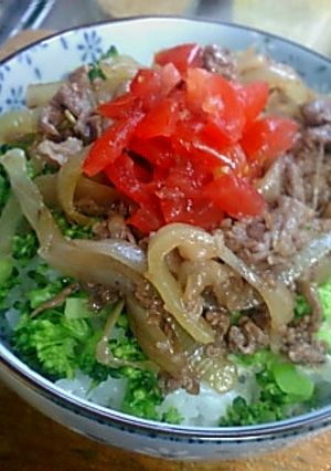 焼肉トマト丼-レシピのメイン写真