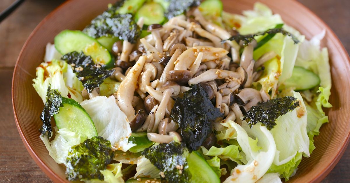 レタスとしめじのチョレギサラダ by JA全農長野 【クックパッド】 簡単