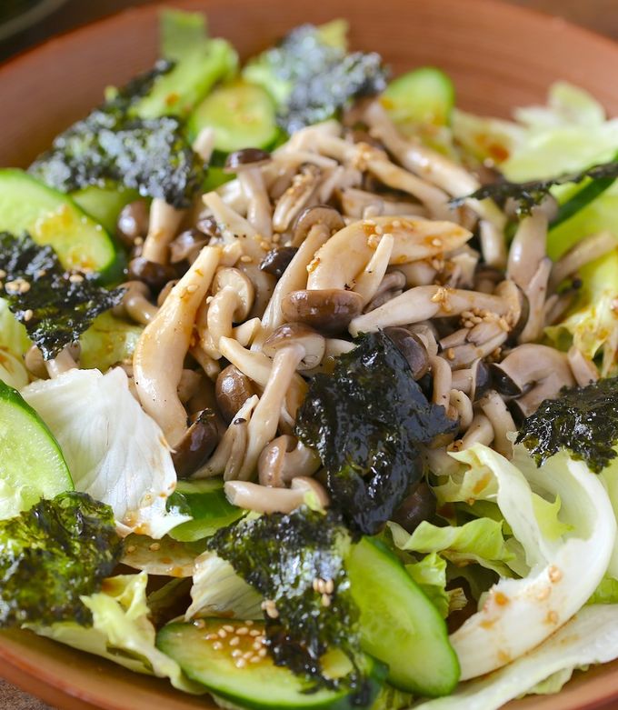 レタスとしめじのチョレギサラダ by JA全農長野 【クックパッド】 簡単