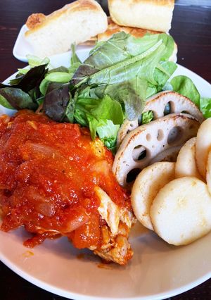 鶏手羽元トマト煮-レシピのメイン写真
