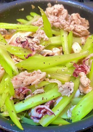 イカとセロリの中華炒め-レシピのメイン写真