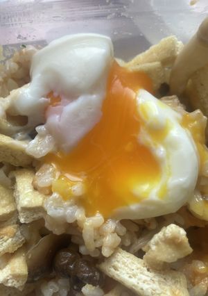 オガタ流　糖質制限朝食に温泉玉子プラス-レシピのメイン写真
