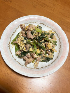 豚肉とほうれん草の卵炒め-レシピのメイン写真