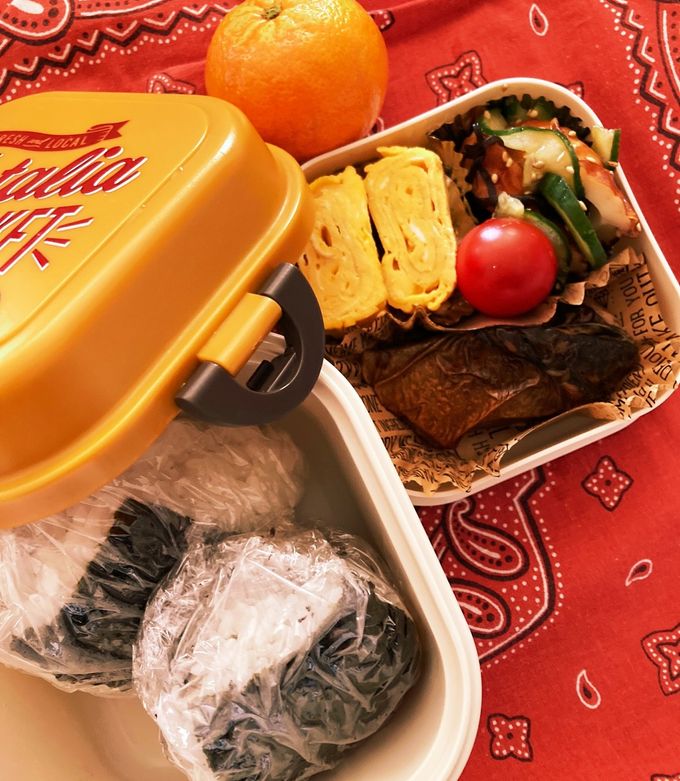 JK弁当　おにぎり&鯖照り焼き-レシピのメイン写真