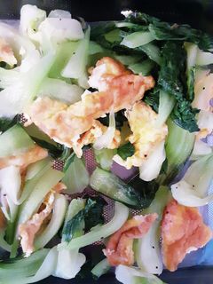 チンゲン菜と卵の中華炒め-レシピのメイン写真
