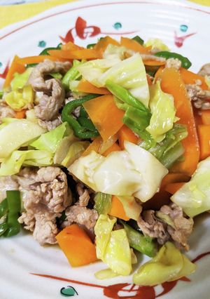 ウスターソースの野菜炒め-レシピのメイン写真