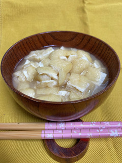 油揚げをたっぷり食べるためのお味噌汁-レシピのメイン写真