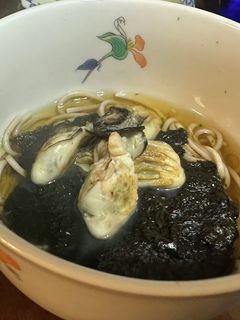 磯の香りの牡蠣そば-レシピのメイン写真