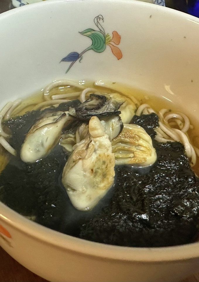 磯の香りの牡蠣そば-レシピのメイン写真