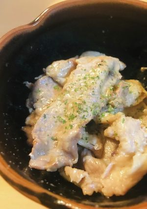 おつまみ●豚こまぎれ肉の塩バター焼き-レシピのメイン写真
