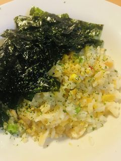 冷凍炒飯活用●海苔チャーハントッピング-レシピのメイン写真