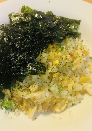 冷凍炒飯活用●海苔チャーハントッピング-レシピのメイン写真