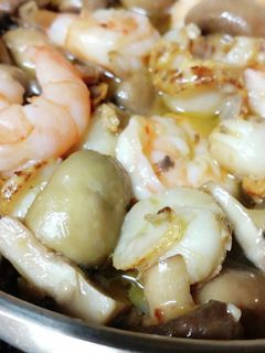 ご飯メモ♪魚介のアヒージョ-レシピのメイン写真