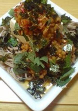 納豆蕎麦・冷奴乗せ-レシピのメイン写真