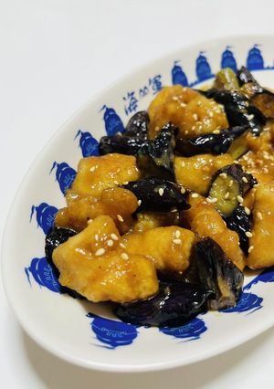 茄子と鶏肉のタレ味噌炒め-レシピのメイン写真
