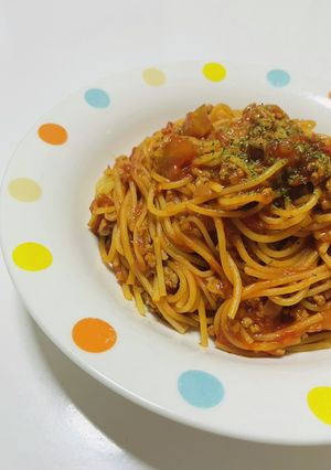 ミートパスタ-レシピのメイン写真