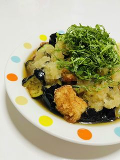 揚げ出し鶏茄子-レシピのメイン写真