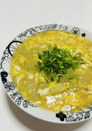 ふわとろ卵の白菜かき玉うどん-レシピのメイン写真