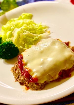 レンチンのみ！成形しない超簡単ハンバーグ-レシピのメイン写真