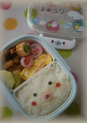 キャラ弁☆どアップ＊まめゴマ＊-レシピのメイン写真