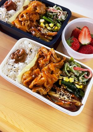 20240517娘ちゃん息子っちのお弁当-レシピのメイン写真