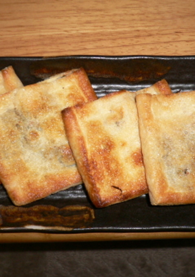 おつまみにぴったり！油揚げのはさみ焼き-レシピのメイン写真