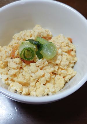 超シンプル!レンジで炒り卵（豆腐入り）-レシピのメイン写真