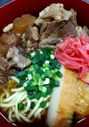 ソーキそばのソーキ2種類とソーキのスープ-レシピのメイン写真