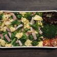 レンジで★菜の花とベーコンと卵の丼弁当