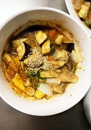 根菜茄子コク旨オイレモン味温野菜サラダ-レシピのメイン写真