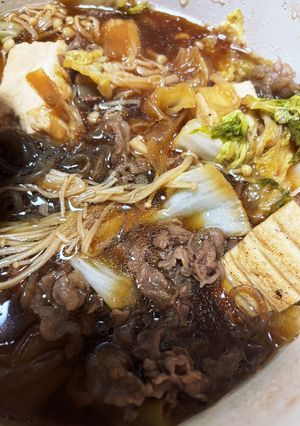 簡単すき焼きで大満足!!-レシピのメイン写真