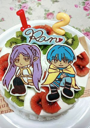 キウイ バースデー キャラチョコケーキ-レシピのメイン写真