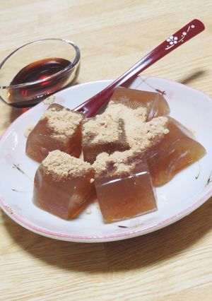 黒糖わらび餅（サイリウム&粉寒天）-レシピのメイン写真