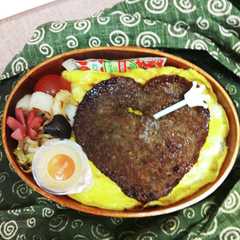 高校生男児弁当　旦那作　曲げわっぱ-レシピのメイン写真